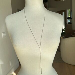 Silver Lariat Necklace